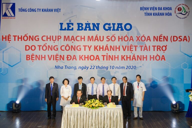Khatoco tài trợ Hệ thống chụp mạch máu số hóa xóa nền trị giá 29 tỷ đồng cho Bệnh viện Đa khoa tỉnh Khánh Hòa