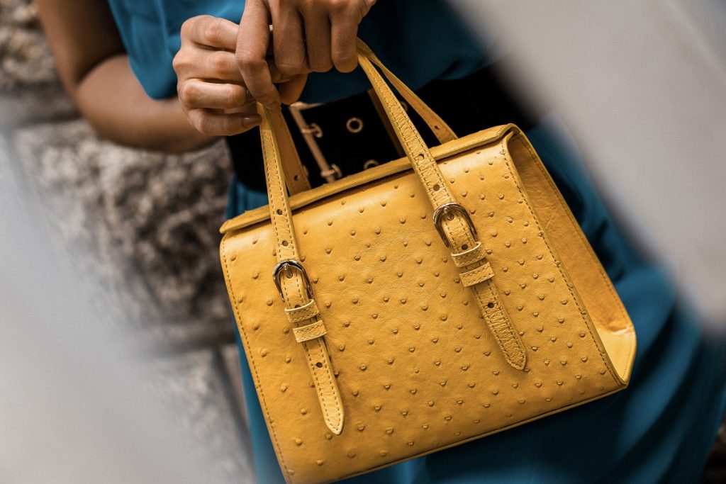 Khatoco's crocodile and ostrich leather handbags are mesmerizing