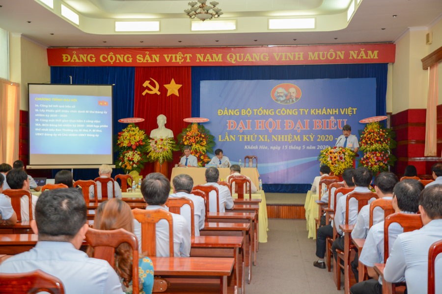 Chào mừng Đại hội Đại biểu Đảng bộ Tổng công ty Khánh Việt lần thứ XI, Nhiệm kỳ 2020 - 2025