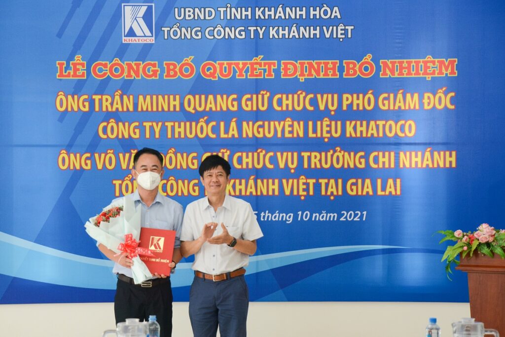 Lễ công bố quyết định bổ nhiệm các chức vụ quản lý của Tổng công ty Khánh Việt