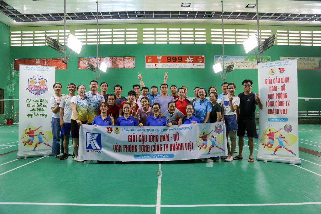 Giải cầu lông Nam - Nữ Văn phòng Tổng công ty Khánh Việt năm 2021