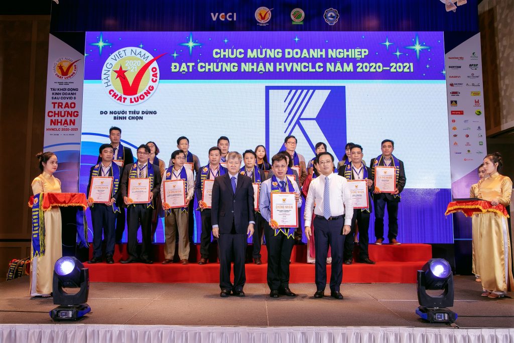 Tổng công ty Khánh Việt nhận danh hiệu Hàng Việt Nam chất lượng cao năm 2020