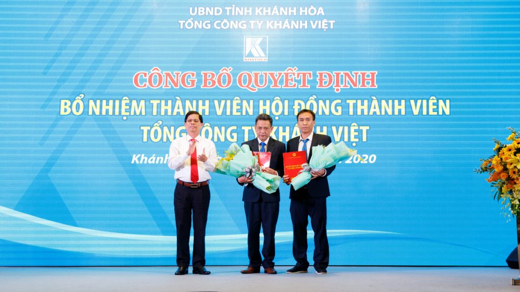 Lễ công bố Quyết định bổ nhiệm, bổ nhiệm lại người quản lý doanh nghiệp Tổng công ty Khánh Việt