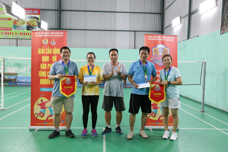 Giải cầu lông Nam - Nữ Văn phòng Tổng công ty Khánh Việt lần II năm 2022