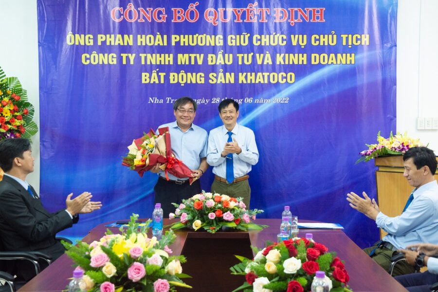 Ông Phan Hoài Phương được bổ nhiệm giữ chức vụ Chủ tịch công ty TNHH MTV Đầu tư và Kinh doanh Bất động sản Khatoco