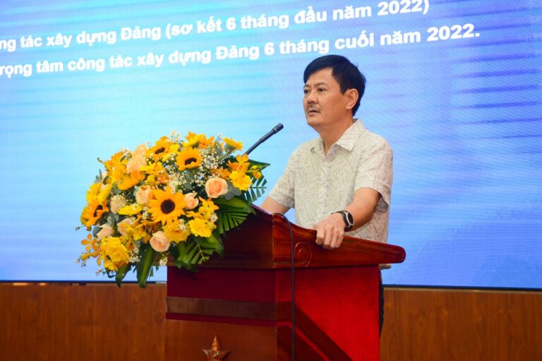 Hội nghị sinh hoạt Đảng bộ Tổng công ty Khánh Việt kỳ 1 năm 2022