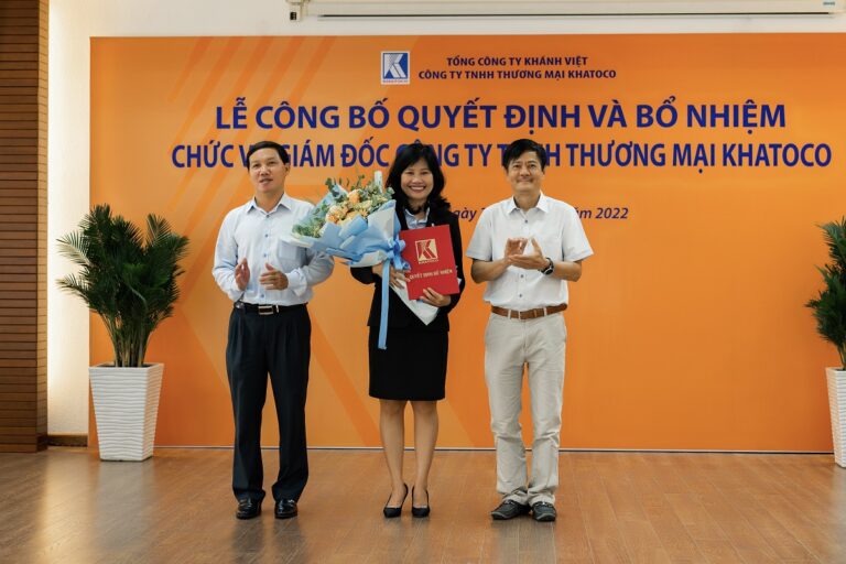 Lễ công bố Quyết định bổ nhiệm Giám đốc Công ty TNHH Thương mại Khatoco