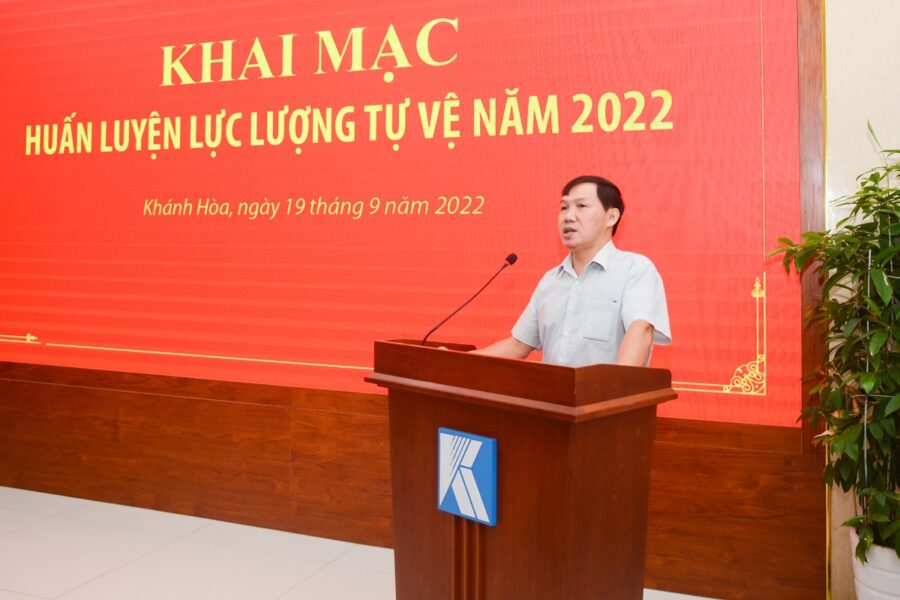 Lực lượng tự vệ Tổng công ty Khánh Việt thực hiện nhiệm vụ Quốc phòng năm 2022