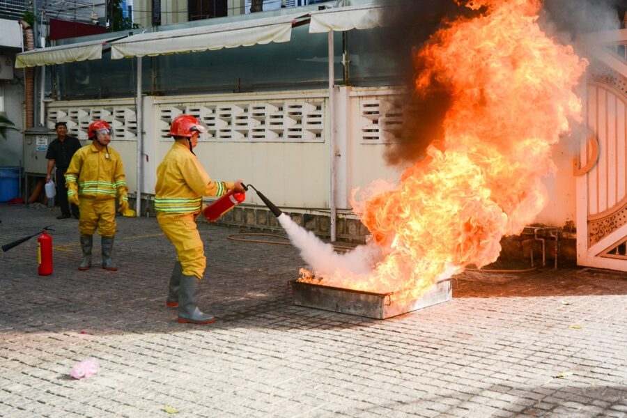 Thực tập phương án chữa cháy và cứu nạn cứu hộ tại Văn phòng Tổng công ty Khánh Việt năm 2022