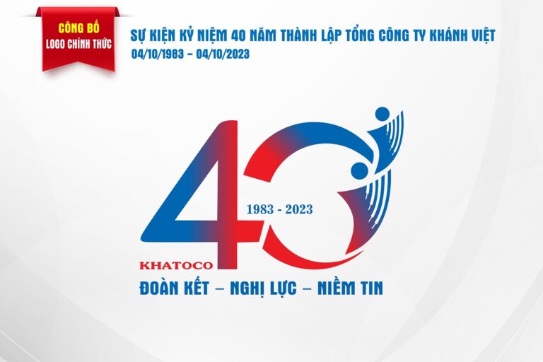 Công bố biểu tượng (Logo) chính thức sự kiện Kỷ niệm 40 năm thành lập Tổng công ty Khánh Việt