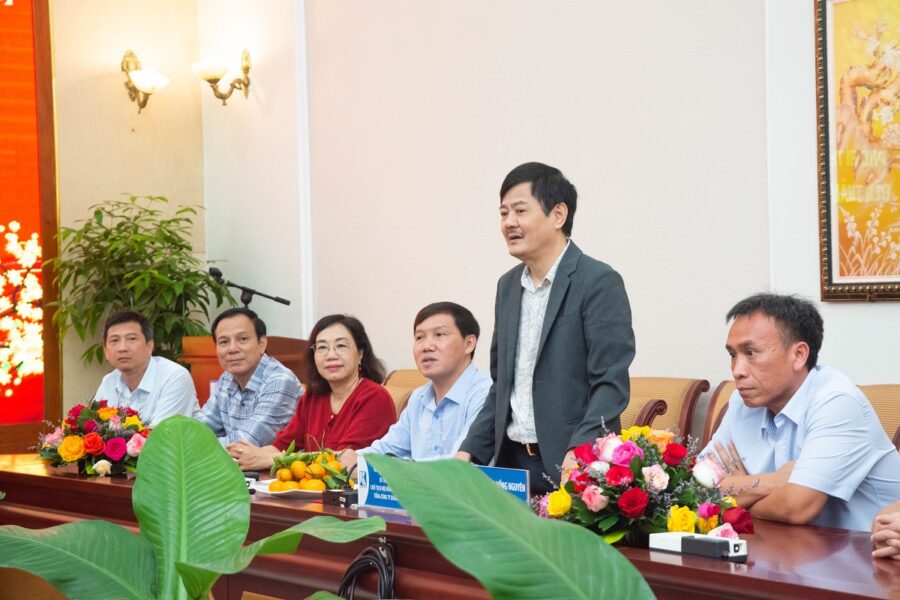 <strong>Ông Nguyễn Khắc Toàn dự Lễ phát động phong trào thi đua lao động sản xuất đầu năm mới Quý Mão 2023 tại Khatoco</strong>