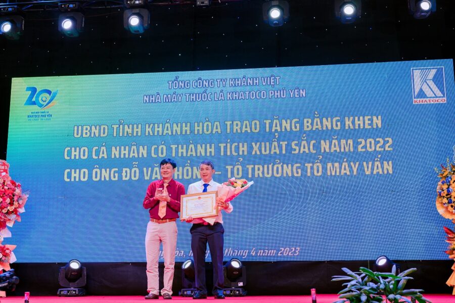 Nhà máy Thuốc lá Khatoco Phú Yên tổ chức Lễ kỷ niệm 20 năm thành lập