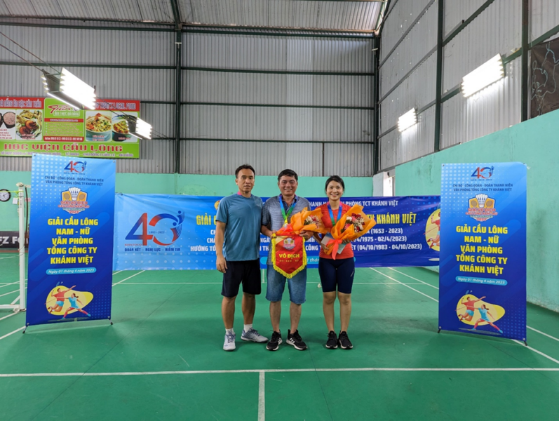 Giải cầu lông Nam – Nữ Văn phòng Tổng công ty Khánh Việt lần III năm 2023