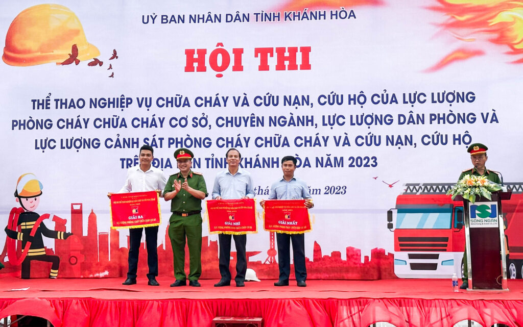 Tổng công ty Khánh Việt tham gia Hội thi thể thao nghiệp vụ chữa cháy và cứu nạn, cứu hộ năm 2023