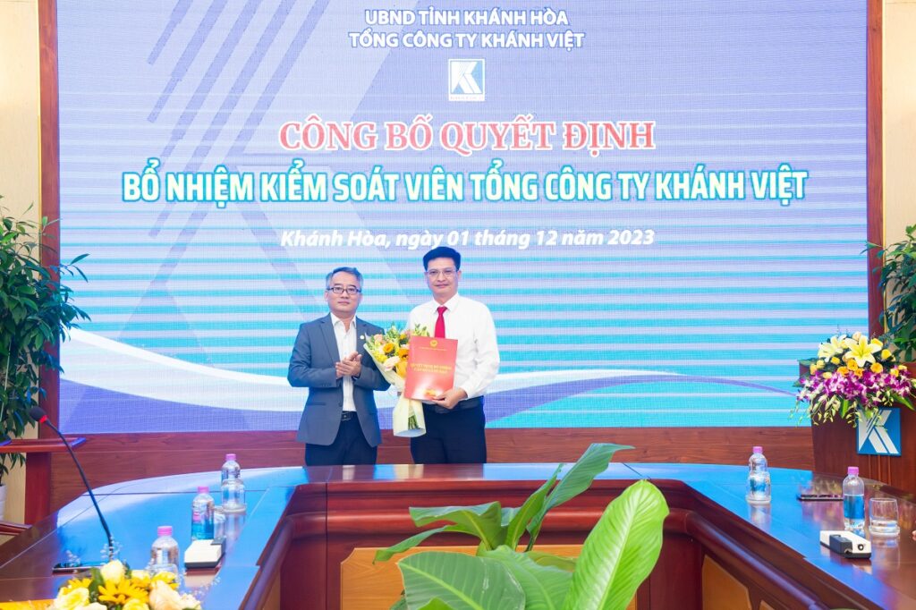Công bố quyết định bổ nhiệm Kiểm soát viên Tổng công ty Khánh Việt