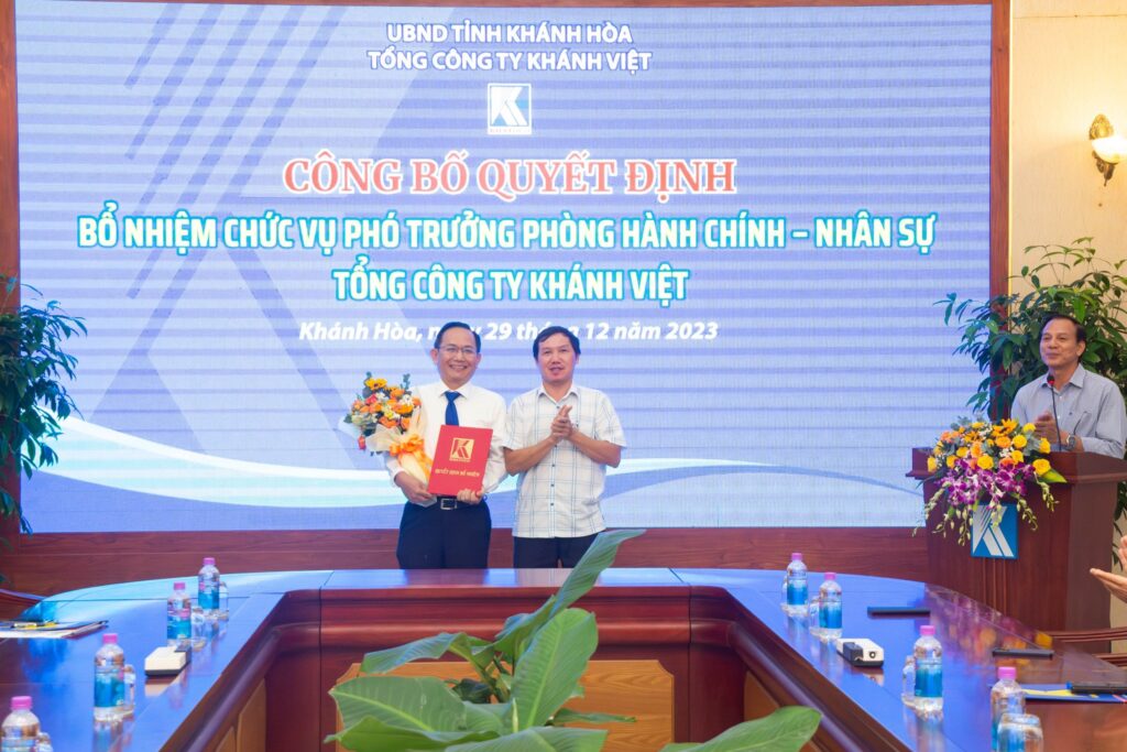 Bổ nhiệm Phó trưởng Phòng Hành chính – Nhân sự Tổng công ty Khánh Việt