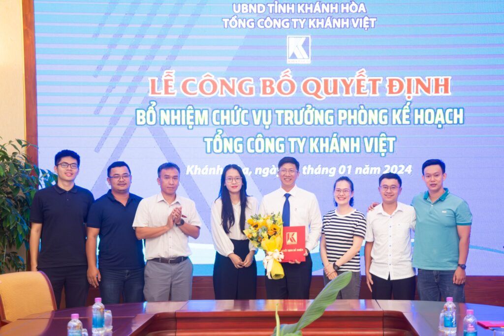 Bổ nhiệm Trưởng Phòng Kế hoạch Tổng công ty Khánh Việt