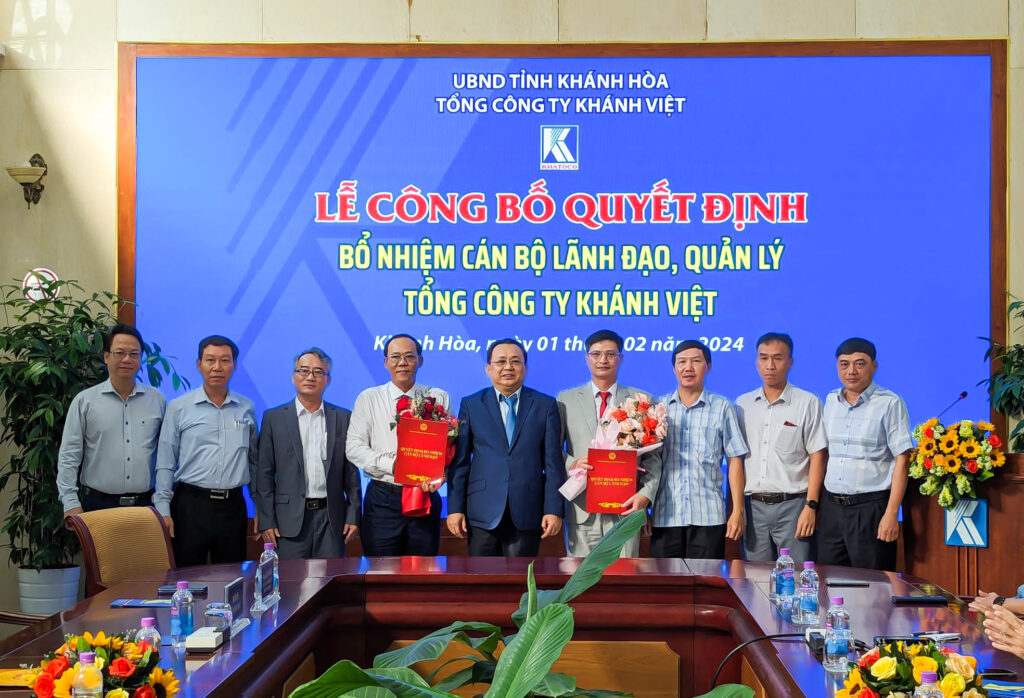 Công bố quyết định bổ nhiệm cán bộ lãnh đạo, quản lý Tổng công ty Khánh Việt