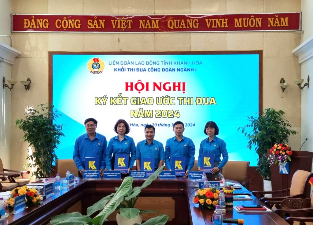 Khối thi đua các Công đoàn ngành I thuộc LĐLĐ tỉnh Khánh Hòa tổ chức Hội nghị Ký kết giao ước thi đua năm 2024