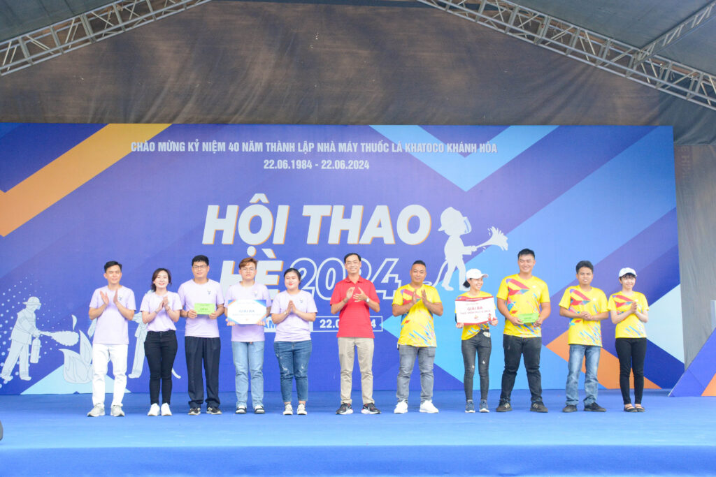 Sôi nổi Hội thao hè năm 2024 tại Nhà máy Thuốc lá Khatoco Khánh Hoà