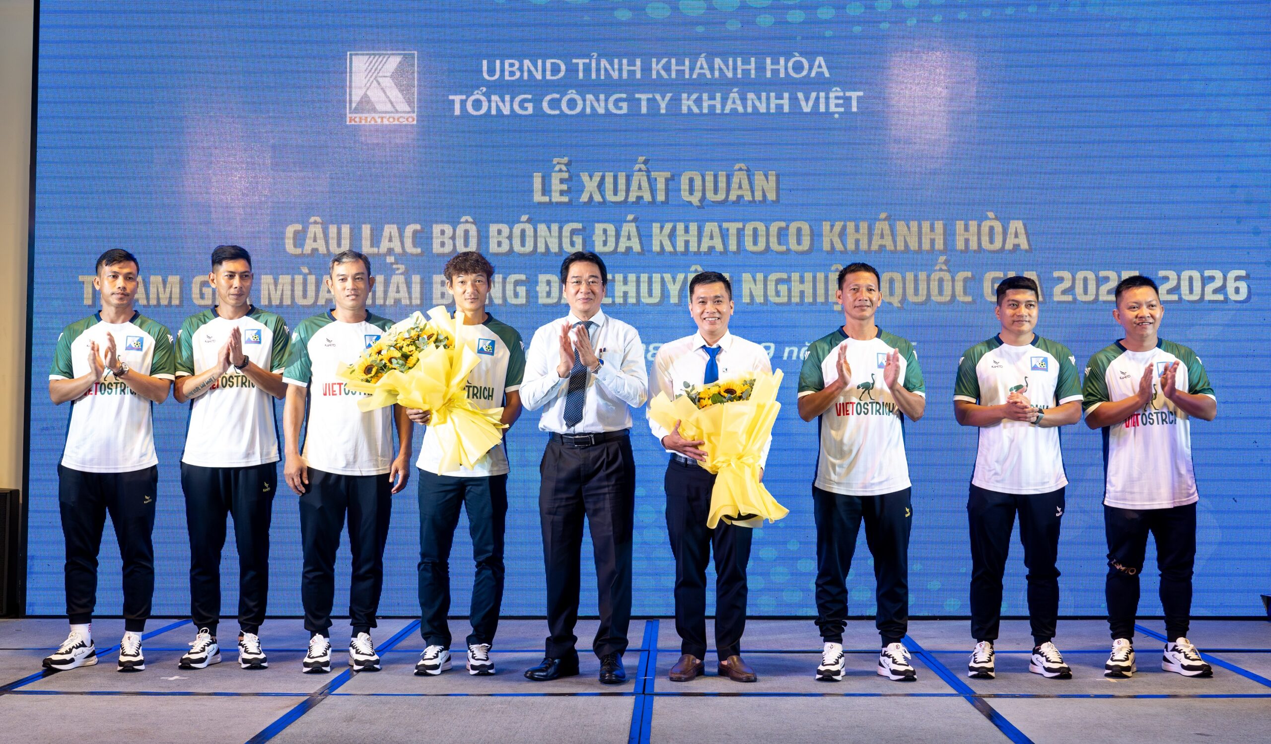 Lễ xuất quân Câu lạc bộ bóng đá Khatoco Khánh Hòa tham gia mùa giải bóng đá chuyên nghiệp quốc gia 2025 – 2026