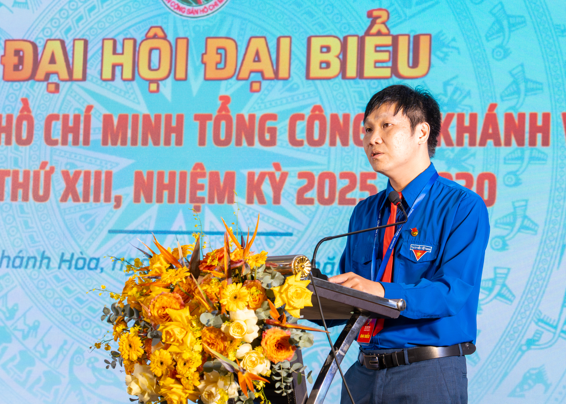 Đại hội Đại biểu Đoàn TNCS Hồ Chí Minh Tổng Công ty Khánh Việt lần thứ XIII, nhiệm kỳ 2025 - 2030 5 Đ/c Nguyễn Anh Tuấn - Bí thư Đoàn UBND Tỉnh Khánh Hòa phát biểu chỉ đạo Đại hội