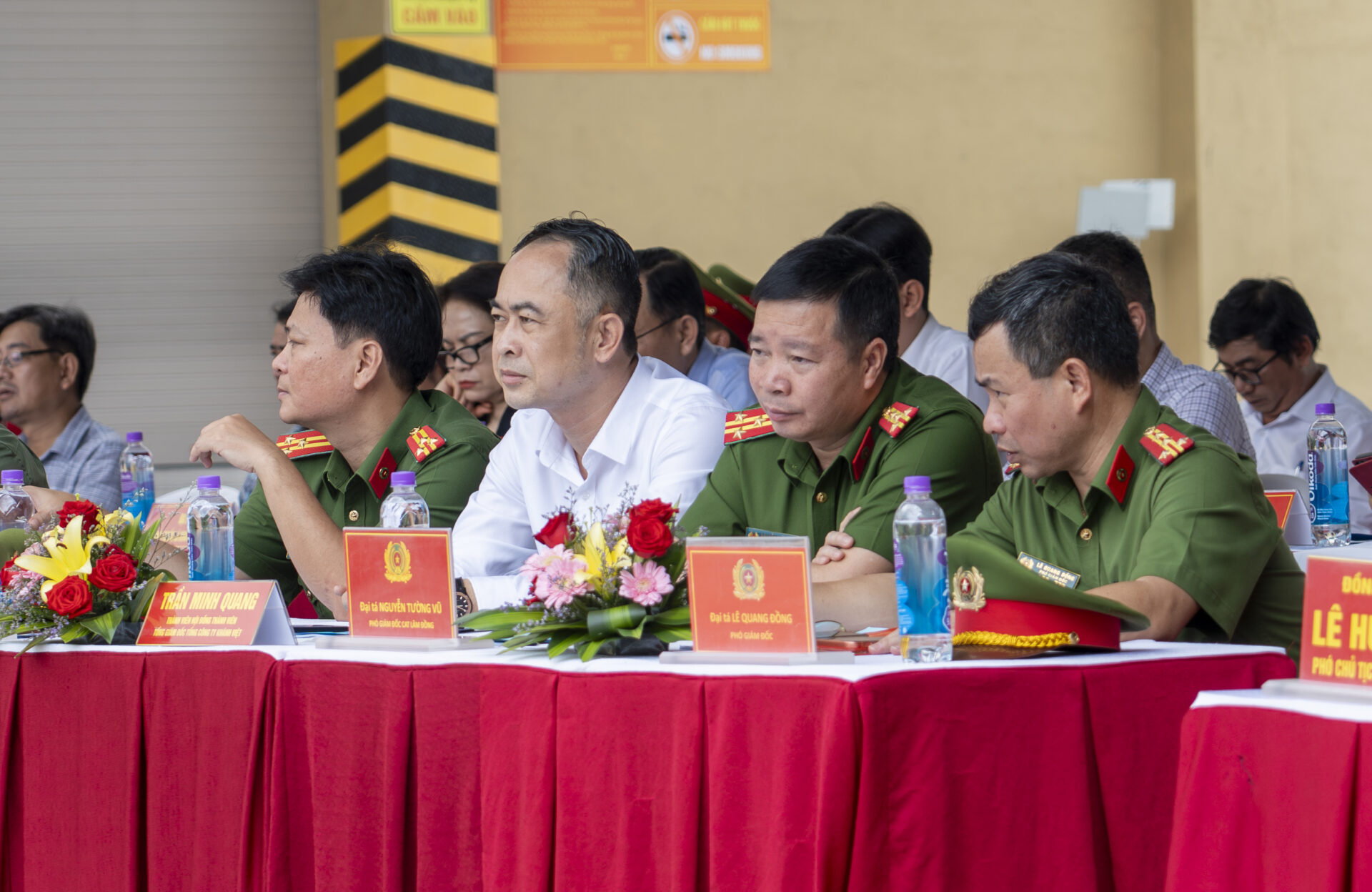 Thực tập phương án chữa cháy và cứu nạn cứu hộ tại Cụm công nghiệp Trảng É 1