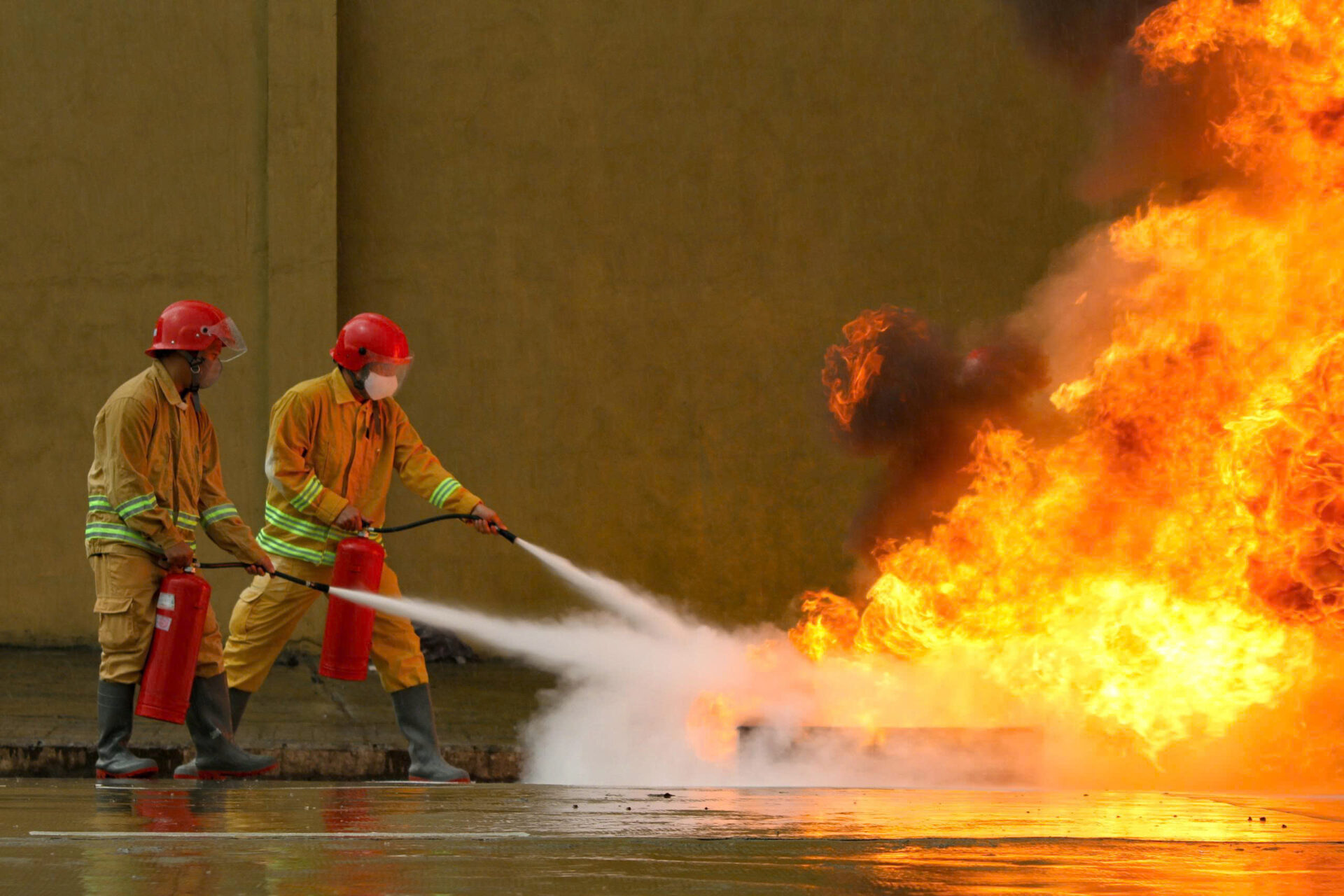 Thực tập phương án chữa cháy và cứu nạn cứu hộ tại Cụm công nghiệp Trảng É 1
