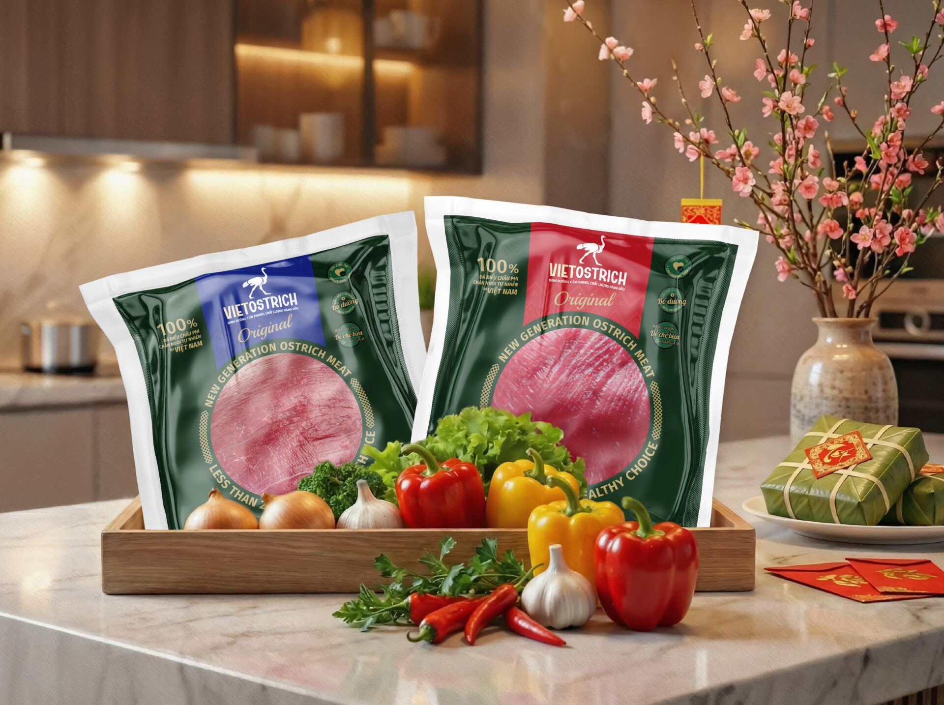 Thịt đà điểu VietOstrich: Vị ngon lạ miệng, làm mới mâm cơm ngày Tết