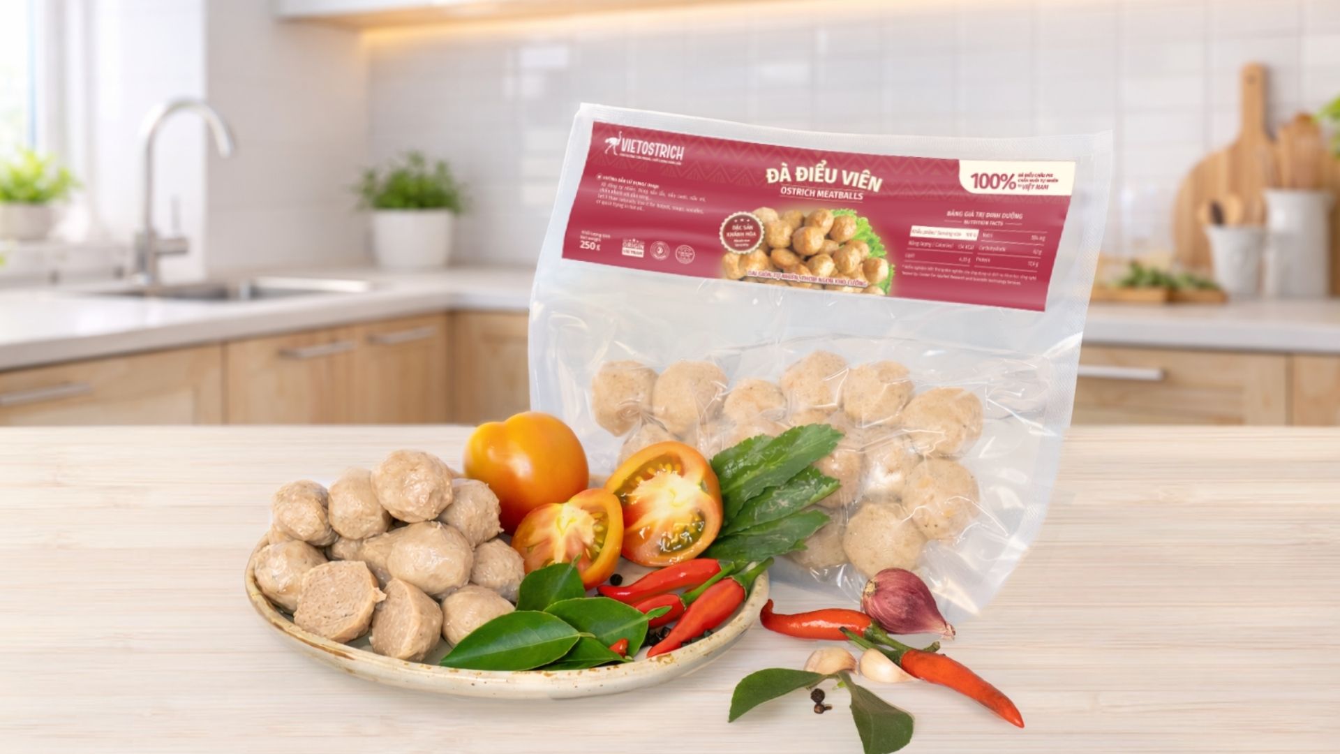 VietOstrich bổ sung hai lựa chọn mới từ thịt đà điểu: Đà điểu viên và Đà điểu 1 nắng 2 VietOstrich bổ sung hai lựa chọn mới từ thịt đà điểu: Đà điểu viên và Đà điểu 1 nắng