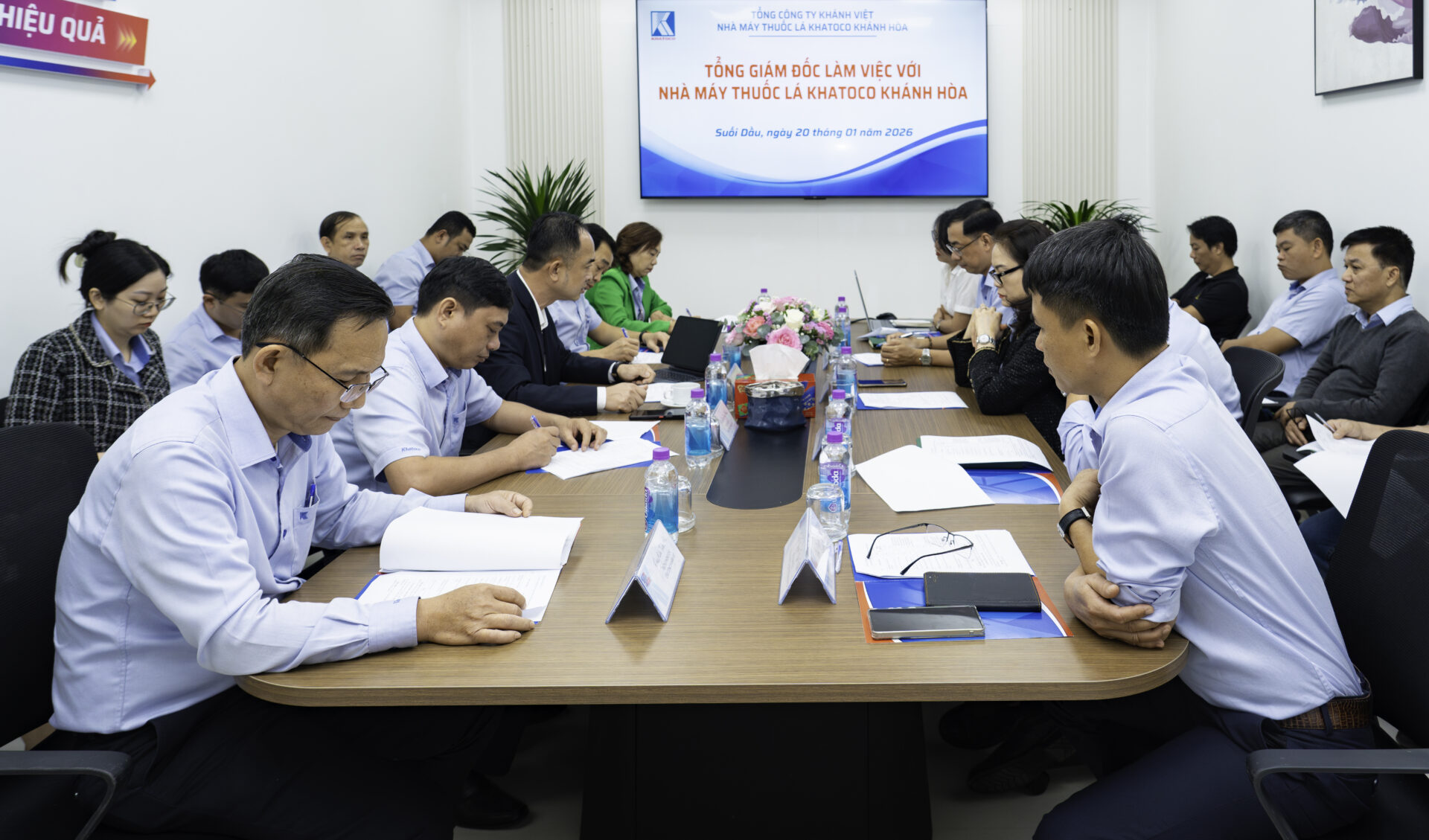 Tổng công ty Khánh Việt công bố các quyết định bổ nhiệm cán bộ quản lý