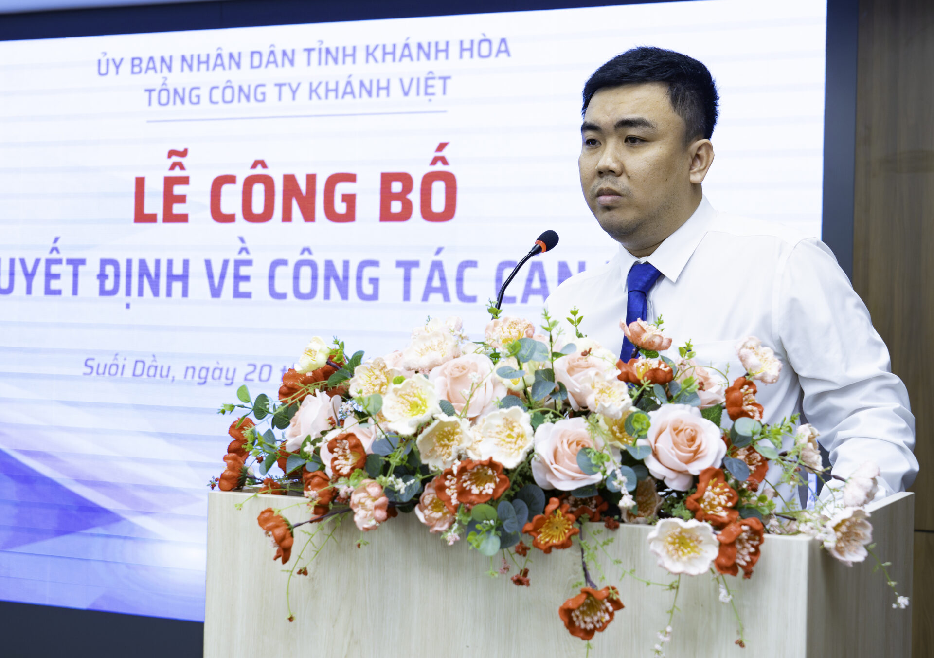 Tổng công ty Khánh Việt công bố các quyết định bổ nhiệm cán bộ quản lý