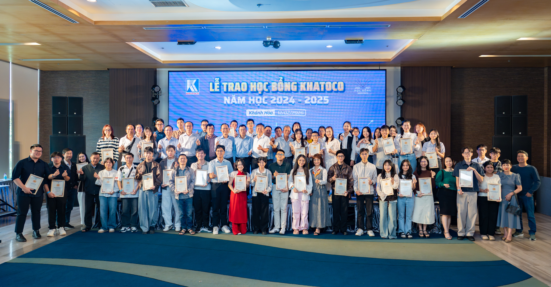 168 học sinh, sinh viên nhận học bổng Khatoco năm học 2024 - 2025