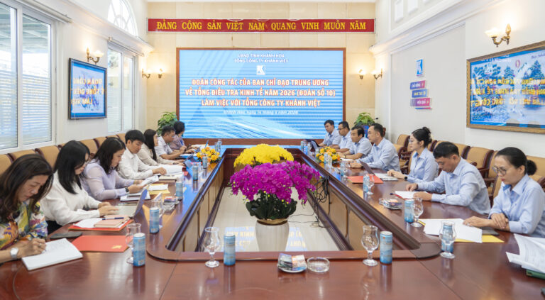 Khatoco làm việc với Đoàn công tác Trung ương về Tổng điều tra kinh tế năm 2026