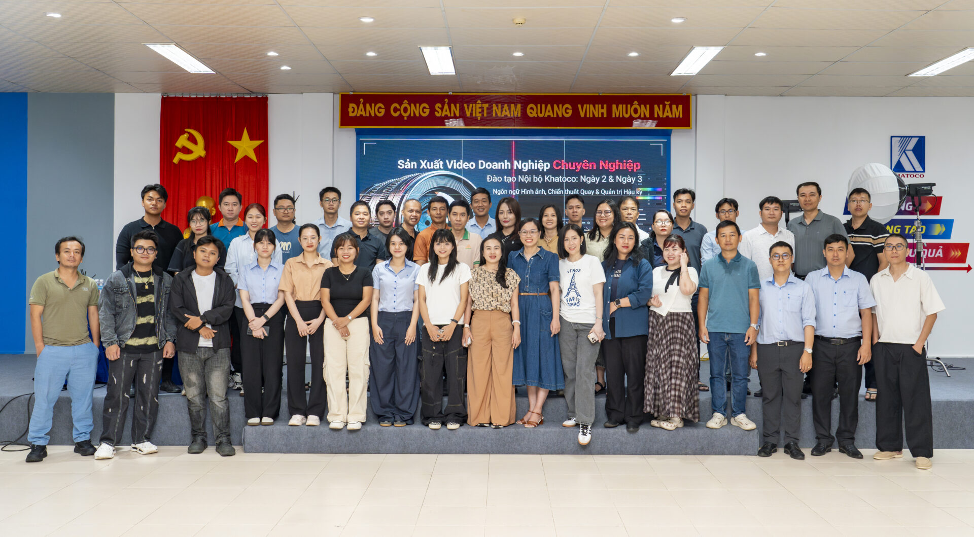 Khatoco tổ chức khóa đào tạo quay phim, chụp ảnh và dựng phim cơ bản