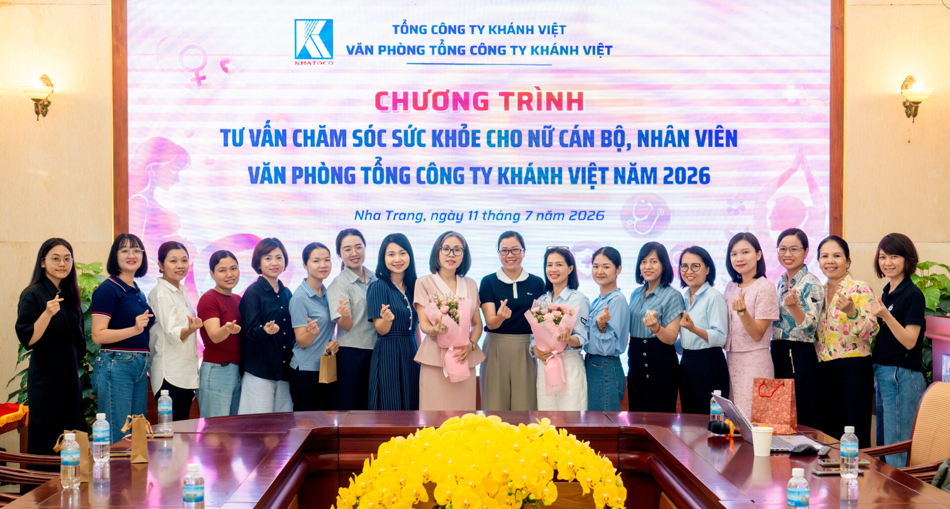 Khatoco tổ chức chương trình Tư vấn chăm sóc sức khỏe cho nữ cán bộ, nhân viên 4 Khatoco tổ chức chương trình Tư vấn chăm sóc sức khỏe cho nữ cán bộ, nhân viên