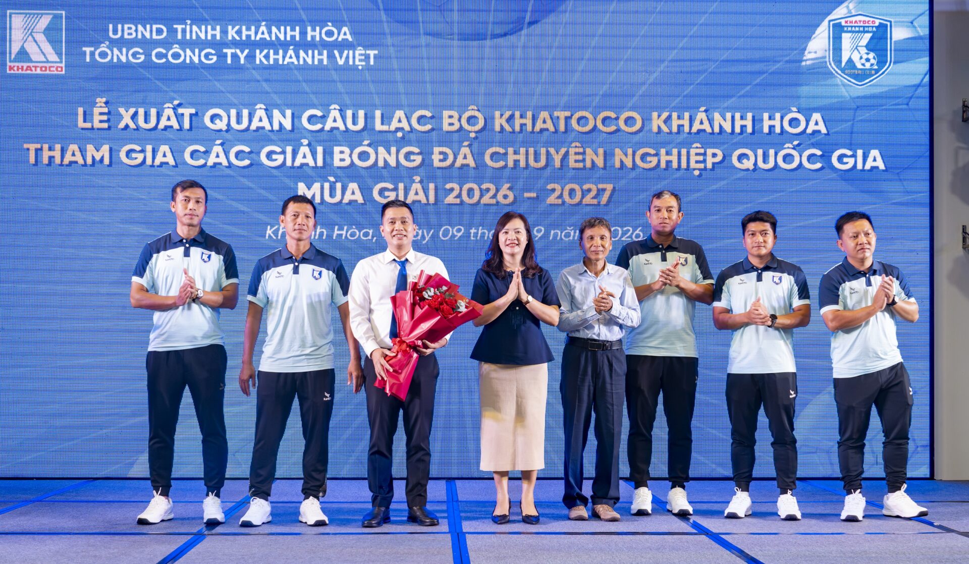 Lễ xuất quân Câu lạc bộ Bóng đá Khatoco Khánh Hòa tham gia các giải bóng đá chuyên nghiệp Quốc gia mùa giải 2026 - 2027 6 Lễ xuất quân Câu lạc bộ Bóng đá Khatoco Khánh Hòa tham gia các giải bóng đá chuyên nghiệp Quốc gia mùa giải 2026 - 2027
